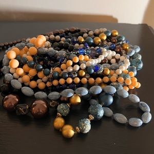 Lot of 9 vintage beaded necklaces